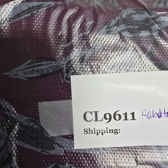 Habitat Shirt Womens Medium Purple Floral Button‎ Long Sleeve Lightweight Beachy - Picture 14 of 14